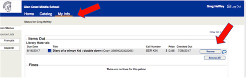 Select My Info and Renew 